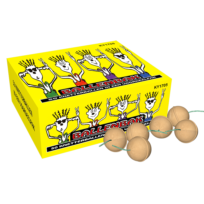 Ballenbak knetterballen 50 st.